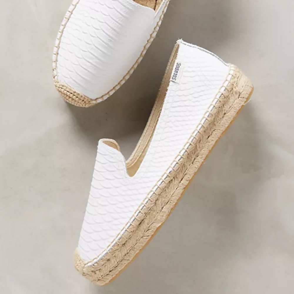 Soludos White Espadrilles
